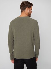 Threadbare Grey Crew Neck Knitted Jumper - Image 2 of 4