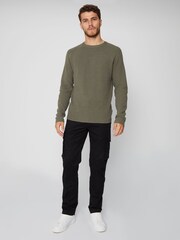 Threadbare Grey Crew Neck Knitted Jumper - Image 3 of 4