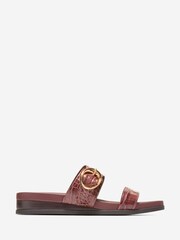 Cole Haan Burgundy Oaklynn Double Band Footbed Sandals - Image 1 of 7