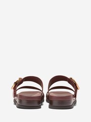 Cole Haan Burgundy Oaklynn Double Band Footbed Sandals - Image 3 of 7