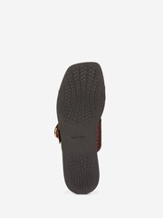 Cole Haan Burgundy Oaklynn Double Band Footbed Sandals - Image 6 of 7