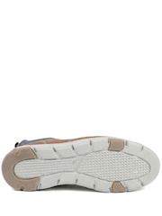 Pavers Brown Premium Leather Slip-On Shoes - Image 6 of 6