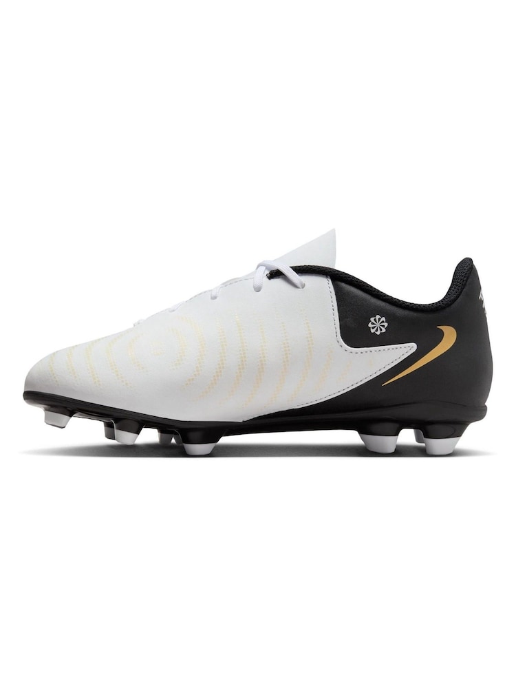 Nike White Kids Phantom Club Multi Ground Football Boots - Image 2 of 9