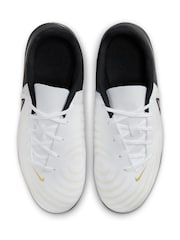 Nike White Kids Phantom Club Multi Ground Football Boots - Image 4 of 9