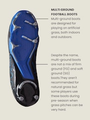 Nike White Kids Phantom Club Multi Ground Football Boots - Image 9 of 9