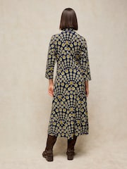 Блакитний з квітковим принтом - White Stuff Rua Button Up Midi Dress - Image 3 of 6