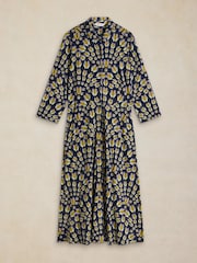 Блакитний з квітковим принтом - White Stuff Rua Button Up Midi Dress - Image 5 of 6