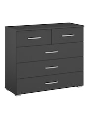 Rauch Dark Grey Cameron 5 Drawer Multi Chest - Image 1 of 1