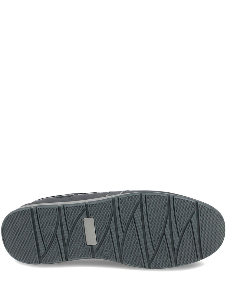 Pavers Blue Leather Lace-Up Boat Shoes - Image 6 of 6
