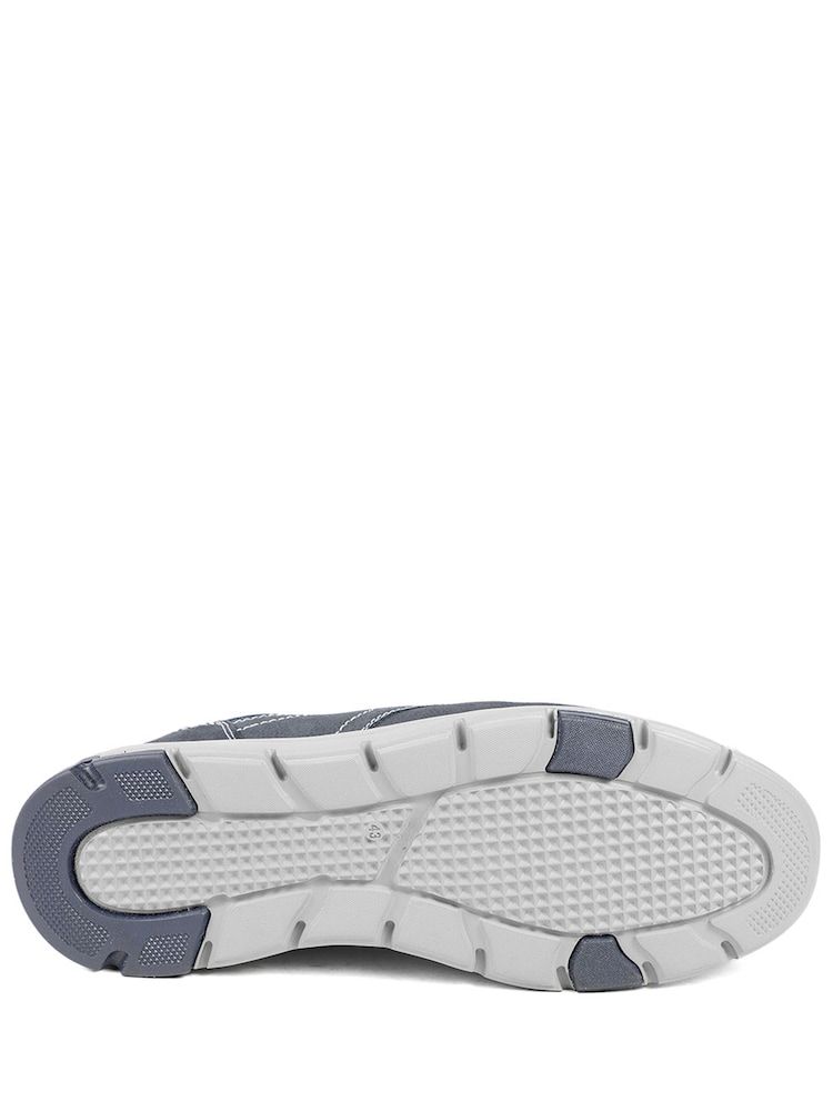 Pavers Blue Premium Leather Slip-On Shoes - Image 6 of 6
