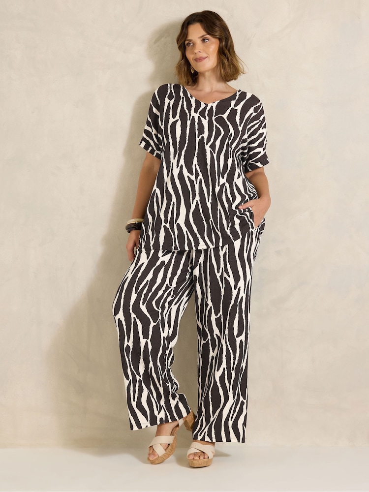 Evans Brown Jersey Trousers - Image 1 of 5 Evans Brown Jersey Trousers - Image 1 of 5