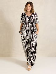 Evans Brown V-Neck Shell Top - Image 2 of 5