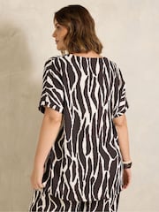 Evans Brown V-Neck Shell Top - Image 3 of 5