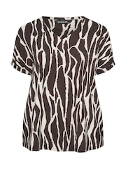 Evans Brown V-Neck Shell Top - Image 5 of 5