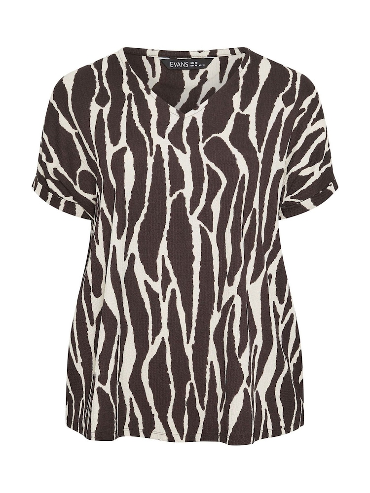 Evans Brown V-Neck Shell Top - Image 5 of 5