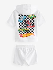White Hot Wheels Jersey Hoodie and Shorts Set (3mths-8yrs) - Image 6 of 9
