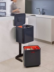 Joseph Joseph Grey Totem Max 60 Litre Graphite Waste Separation Unit - Image 1 of 4