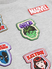 Grey Marl Marvel Avengers License Short Sleeve T-Shirt (3-16yrs) - Image 3 of 3