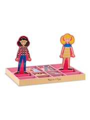 Melissa & Doug Abby & Emma Magnetic Wooden Dress-Up Dolls - Image 3 of 4