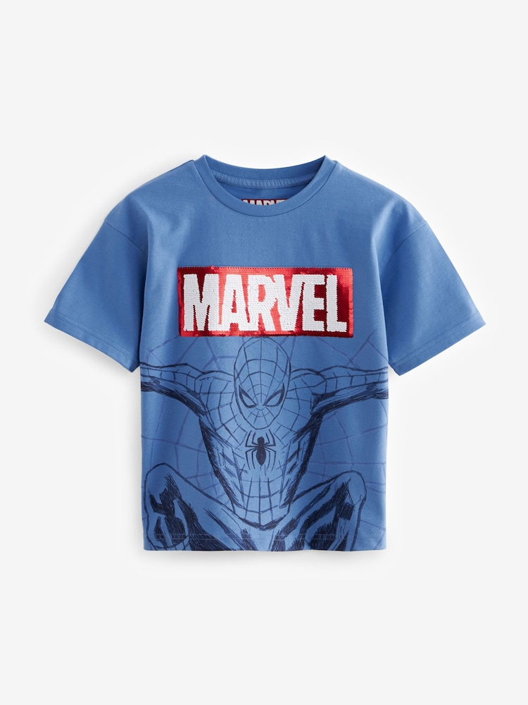 Bleu - T-shirt Flippy à sequins sous licence (3-16 ans) - Image 1 of 3