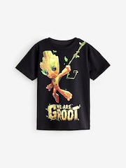 Noir - T-shirt Groot sous licence des Gardiens de la Galaxie (3-16 ans) - Image 1 de 3