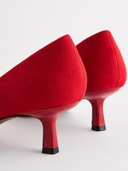 Red Regular/Wide Fit Forever Comfort® Jewel Trim Kitten Heels - Image 4 of 5