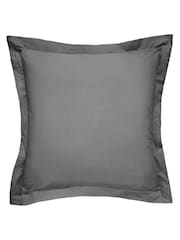 Bedeck of Belfast Grey Bob 600 Thread Count Egyptian Cotton Square Pillowcase - Image 2 of 2