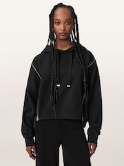 AllSaints Black Ciara Hoodie - Image 1 of 6
