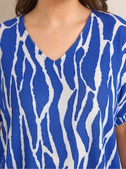 Evans Blue V-Neck Shell Top - Image 4 of 5