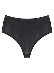 Pour Moi Black Hourglass Shapewear Firm Tummy Control Thong - Image 5 of 5