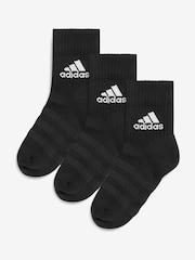 adidas Black Adult Cushioned Crew Socks - Image 1 of 2