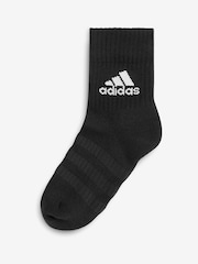 adidas Black Adult Cushioned Crew Socks - Image 2 of 2