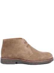 Jones Bootmaker Natural Dempsey Suede Leather Chukka Boots - Image 3 of 5