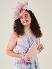 Accessorize Pink Penelope Sinamay Bow Band Fascinator - Image 3 of 3