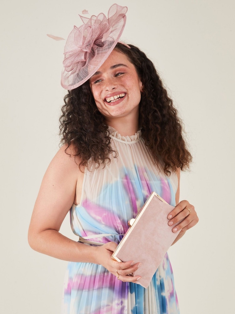 Accessorize Pink Penelope Sinamay Bow Band Fascinator - Image 3 of 3