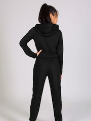 Mädchen Kurz geschnittenes Kapuzensweatshirt mit Logo - Bild 4 von 6