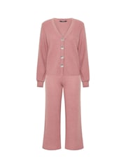 PixieGirl Petite Ribbed Cardigan & Wide Leg Trousers Set - Εικόνα 5 του 5