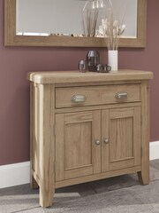 K Interiors Brown Embleton Solid Wood 1 Drawer 2 Door Sideboard - Image 1 of 4
