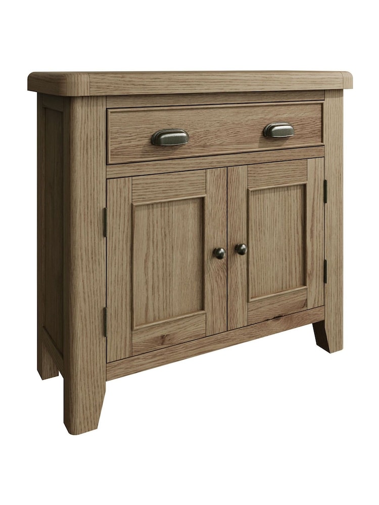 K Interiors Brown Embleton Solid Wood 1 Drawer 2 Door Sideboard - Image 2 of 4