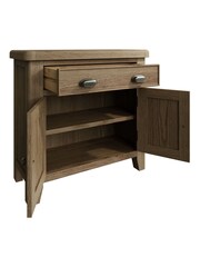 K Interiors Brown Embleton Solid Wood 1 Drawer 2 Door Sideboard - Image 3 of 4