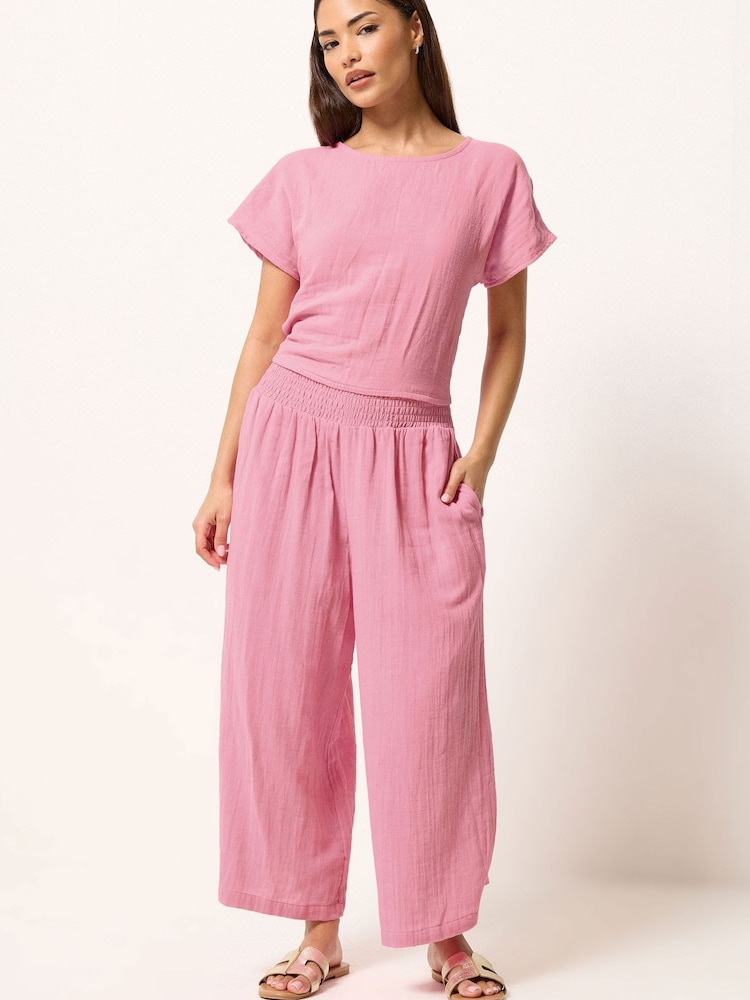 Conjunto PixieGirl Petite de Top e Calça Cropped em Musselina - Imagem 1 de 7