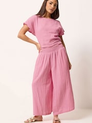 Conjunto PixieGirl Petite de Top e Calça Cropped em Musselina - Imagem 3 de 7