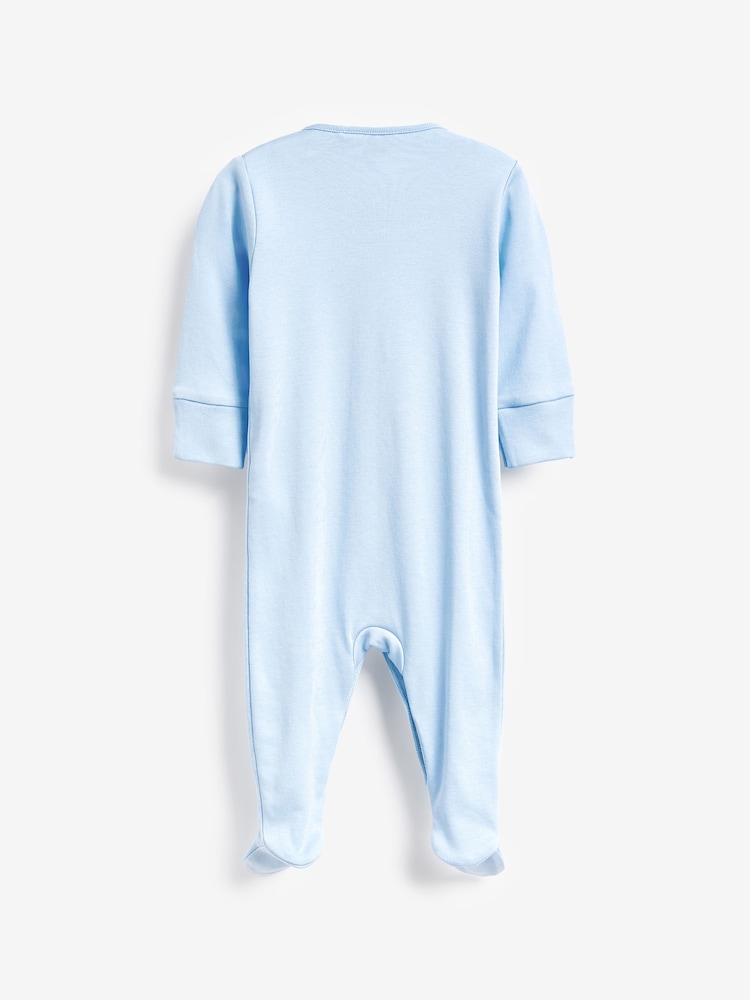 Bleu/Blanc - Combinaisons de nuit pour bébés (0-2ans) - Image 5 of 12