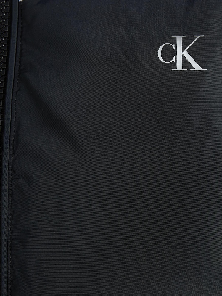 Calvin Klein Jeans Non Down Cropped Puffer Black Coat - Image 6 of 6