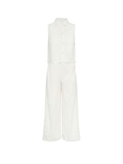 PixieGirl Petite Cream Lace Lined Shirt & Wide Leg Trousers Set - Image 7 of 7