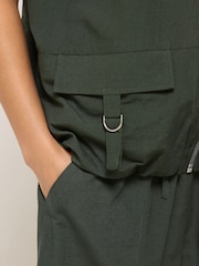 PixieGirl Petite Cargo Gilet & Wide Leg Trousers Set - Imagem 4 de 5