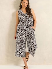 Conjunto de linho com estampa de folhas Evans - Imagem 1 de 6