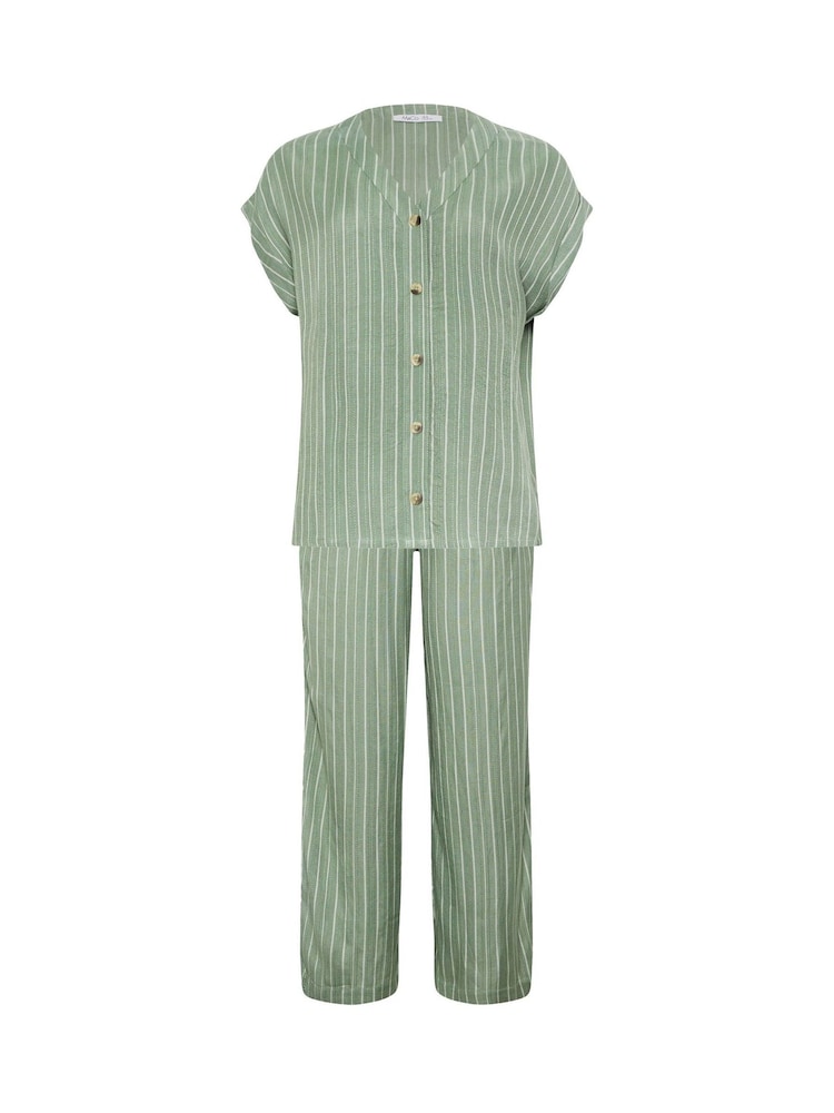 Ensemble haut et pantalon rayé Dobby M&Co - Image 5 de 5
