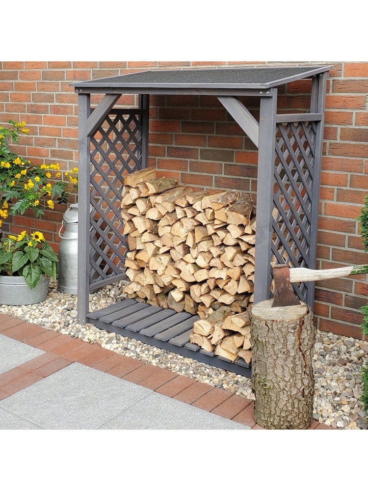 Promex Grey Garden Speyer Modern Firewood Log Store - Image 2 of 3