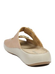 Jones Bootmaker Cream Harlowe Wide Fit Leather Sandals - Image 2 of 6
